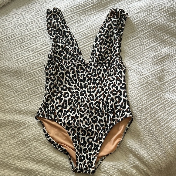 JCrew leopard print bathing suit, NWOT - Picture 1 of 2